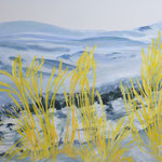 50120 Schilf am Bach Acryl auf Leinwand 80x100
