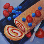 230719 Roulade Acryl auf Leinwand 70x70cm
