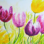 250223 Tulpen Acryl auf Leinwand 80x100