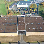 Garten- und Landschaftsbau Gröne Gebäudebegrünung Dachbegrünung Logistikhalle Auburgquelle  Wagenfeld Biodiversitätsdach Foto: Hermann Tegeler