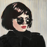 Lady in black  l 100x100
