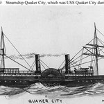 Der 70m lange Kreuzfahrt-Raddampfer "USS Quaker City" unterwegs im Jahre 1867!
