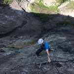 Photo:  Thomas / Climber: Stefan Joller / Location: Pala di Gondo, Simplon, Switzerland