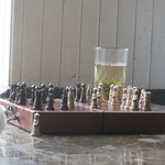 Das neu gekaufte chinesische Schachbrett