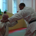 Hanmihandachi waza katadori kokyunage.