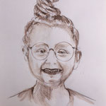o.T., Aquarellstift<br/>30x21cm, 2020