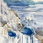 Griechenland, Aquarell  <br/> 40x30cm, 2019