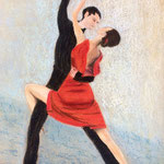 Tango 2, Pastell<br/>42x30cm, 2020