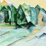 Motzener See, Acryl<br/>52x72cm, 2009