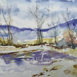 es taut,Aquarell<br/>30x40cm, 2021