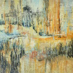 Spiegelungen 2, Pastell <br/>42x59cm, 2020