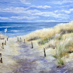 Strandabgang,Acryl<br/>40x50cm,2024