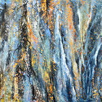 Skogarfoss, Acryl<br/>36x48cm, 2024
