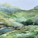 Am Bach, Aquarell<br/>30x40cm, 2024