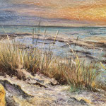 Sommerabend auf Hiddensee, Pastell<br/>29x39cm, 2023