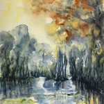 o.T., Aquarell<br/> 48x36cm, 2019