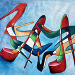 let's dance, Acryl <br/>33x44cm, 2020