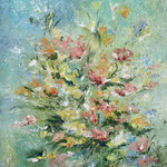 Frühlingsstrauß, Öl<br/>40x30cm, 2022