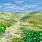 Dünenweg, Acryl <br/> 60x80cm, 2021