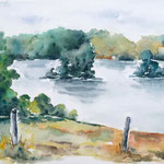 Fürstenwerder,     Aquarell <br/>30x40cm, 2019