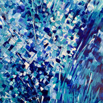 Eisblumen, Acryl<br/>59x42cm, 2022