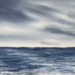 Die Nordsee, Aquarell<br/>30x40cm, 2024