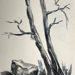 o.T.,  Aquarell <br/>  32x24cm, 2019