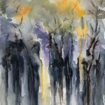 nach dem Regen 2, Aquarell  <br/> 40x30cm, 2018