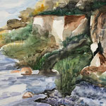 am Enddorn, Aquarell <br/> 36x48cm, 2019