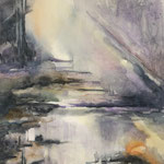 nach dem Regen 3 , Aquarell <br/> 40x30cm, 2018