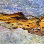 Die Solfatorenfleder am Myvatnsee, Acryl<br/>36x48cm,2023