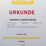 Somora´s Juniger Dream N/hu Alpen-Veteranenchampion...07.04.2023