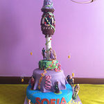 torta rapunzel con torre