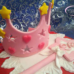 torta corona e scettro principessa