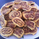 Biscotti girelle di nocciole e nutella