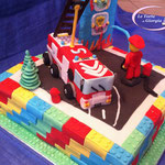torta lego pompieri