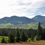 vom Trekkingweg Blick nach Ellmau