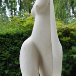  "Buste"  (Pierre calcaire de Tercé)  Hauteur 55 cm