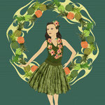 Hula Pineapple Wreath