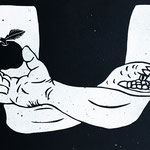 Nieder mit den Umständen, 2024, Linolschnitt, 29,5 x 42 cm