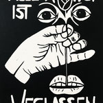 Alle Kunst ist weglassen, 2024, Linolschnitt, 29,5 x 21 cm