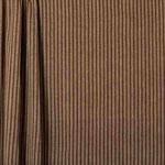 Tissu indien bio, aux rayures brun caramel.