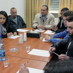 Gespräche mit Young Fatah in Ramallah