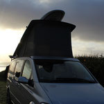 Unser Standplatz in Le Goullien...direkt am Beach..gratis