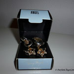 Coffret bijou: boucles d'oreilles contenant du parfum Angel