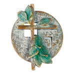 Bronzekreuz Sondertönung mit Blättern