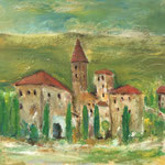 "Villaggio in Toscana"  80 x 80   (310)  (1)
