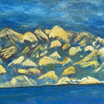 "blaue Berge".   80 x 100.  (318).  (1)