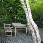 晴れた日はテラスでお茶を楽しんでくださいね