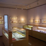 ナイーブアートの展示室。珍しい古書などが展示されています